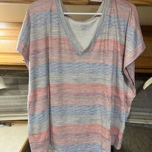 Ricki's Multicolor Striped V-Neck Tee